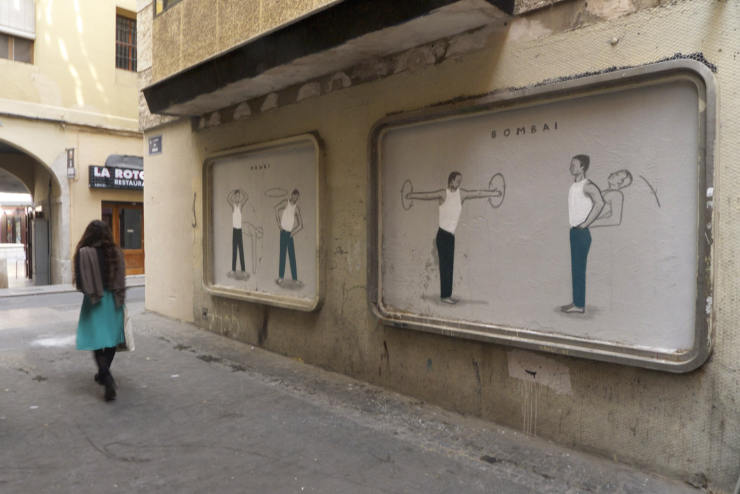 Escif Hawai-Bombay New Piece In Valencia, Spain