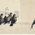 New Stencil by Banksy appears in Clacton, UK