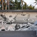 WAONE ‘Matter Changing States’ New mural in Varkala, India