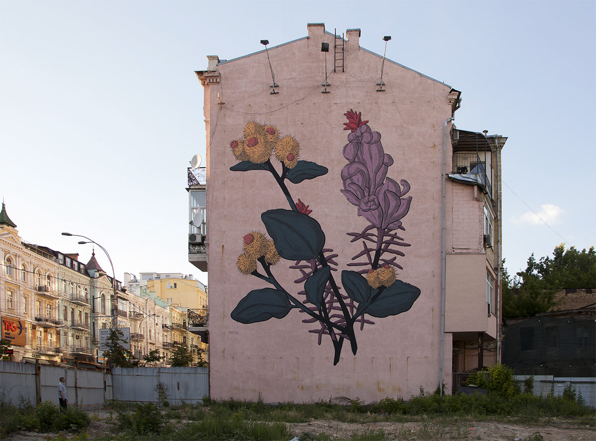 Pastel “Two peasants” x Art United us in Kiev