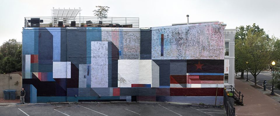 "Concrete Contrasts" Chazme New mural in Washington D.C.