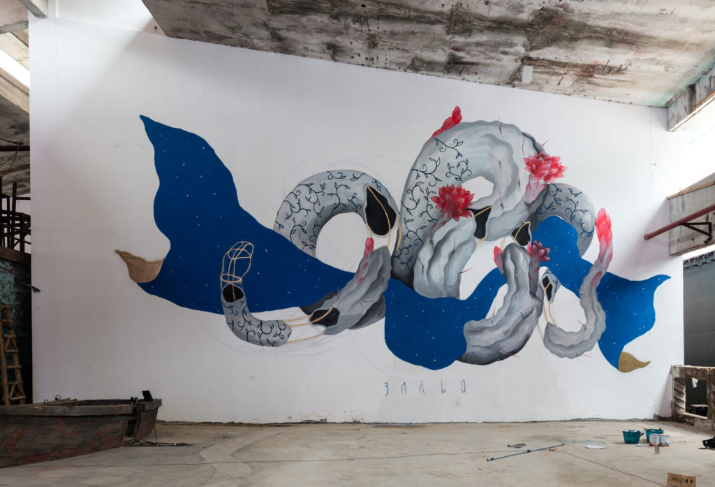 "Consecutio Temporum" mural by Barlo in China