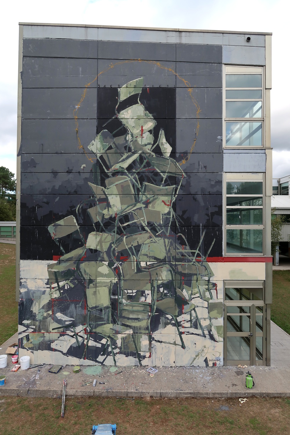 “Sacrum Fieri” by Borondo in Ordes, Spain