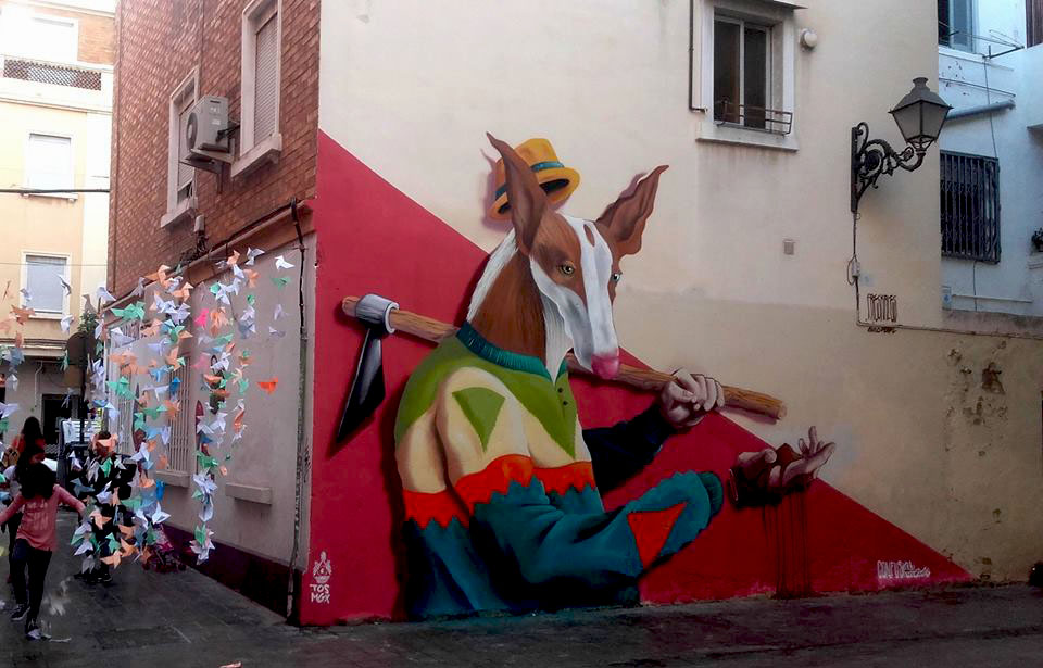 Freskales 'El Jornalero' in Benimaclet, Spain