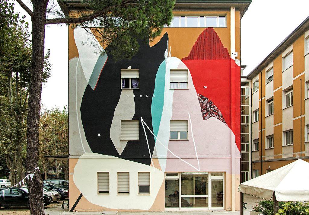 Giulio Vesprini ‘Cerchio G025’ New mural in Ravenna, Italy