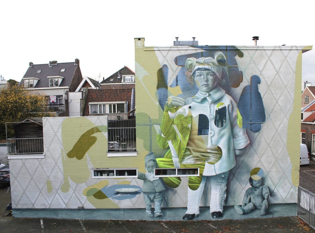 TelmoMiel ‘Not as creepy as I seem’ New mural in Dordrecht, Netherlands