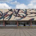 Pantonio paints entire facade in Kiev for Mural Social Club