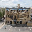 Peeta paints anamorphic mural in Gainesville, Florida (US)